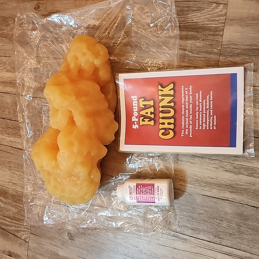 Health Edco Fat Chunk Model (5 lb), New Never Displayed, with a Carrying Case